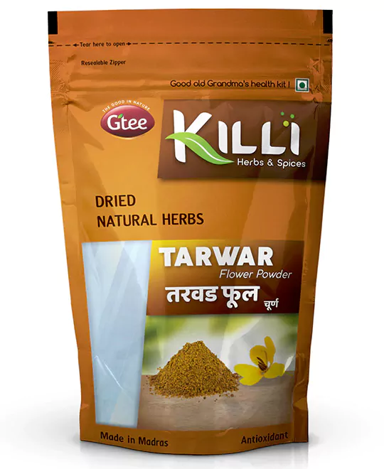KILLI Aavarampoo | Tarwar | Avaram | Tangedu | Aavarike Flower Powder, 100g