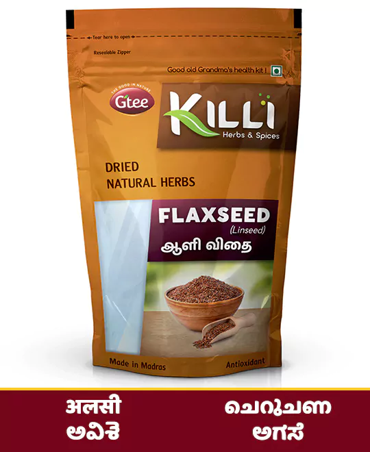 KILLI Flax Seed | Aali | Alsi | Cheruchana | Avisa | Agase, 200g