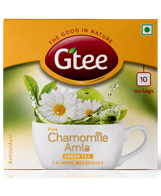 GTEE Green Tea - Chamomile, 10 Tea Bags