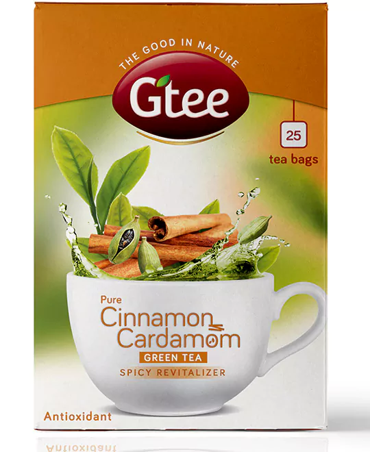 GTEE Green Tea - Cinnamon & Cardamom, 25 Tea Bags