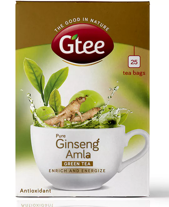 GTEE Green Tea - Ginseng, 25 Tea Bags