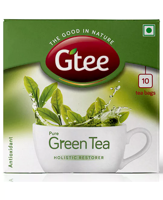 GTEE Green Tea - Regular, 10 Tea Bags