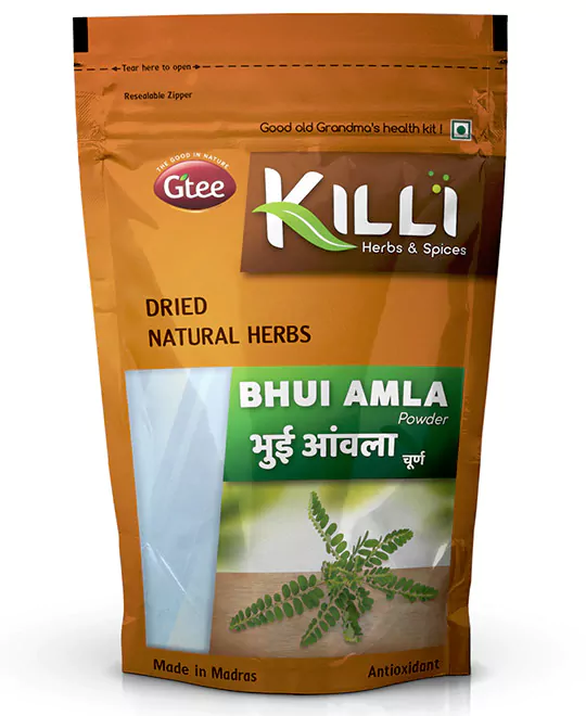 KILLI Gale of Wind | Keezhanelli | Bhui Amla | Nela usiri | Nilanelli Powder, 50g