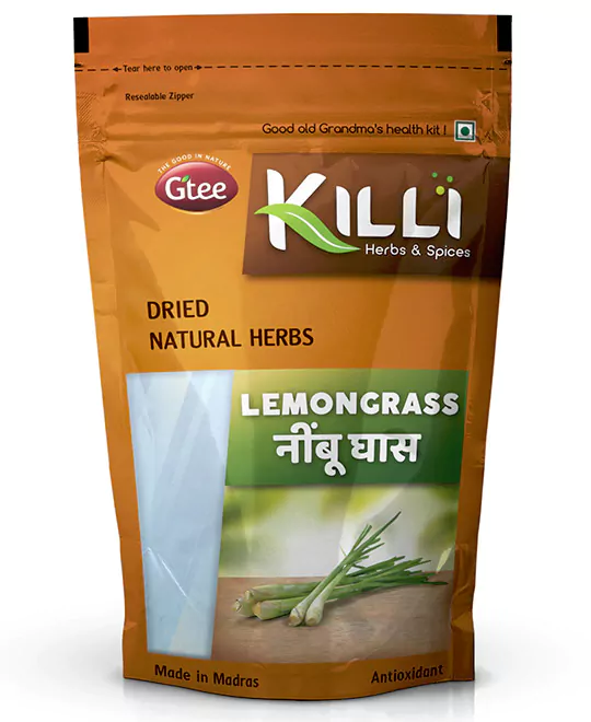 KILLI Lemongrass | Elumichaipul | Nimbughaas | Inchi pullu | Nimma gaddi | Majjige hullu, 30g