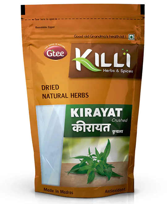KILLI Nilavembu | Green Chiretta | Kirayat | Nilaveppu | Kalmegh Crushed, 100g
