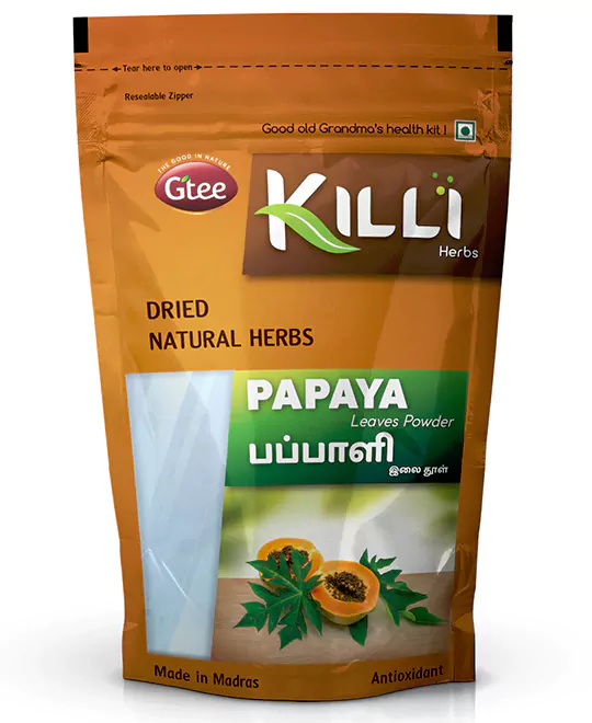 KILLI Papaya Leaves Powder, 100g