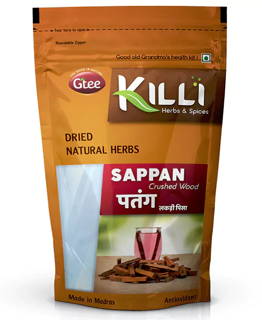 KILLI Sappan Wood | Pathimugam | Patang | Bakanu | Sappange Crushed, 100g