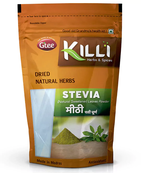 KILLI Stevia | Seeni Tulsi | Mithi | Madhura Tulasi Leaves Powder, 100g