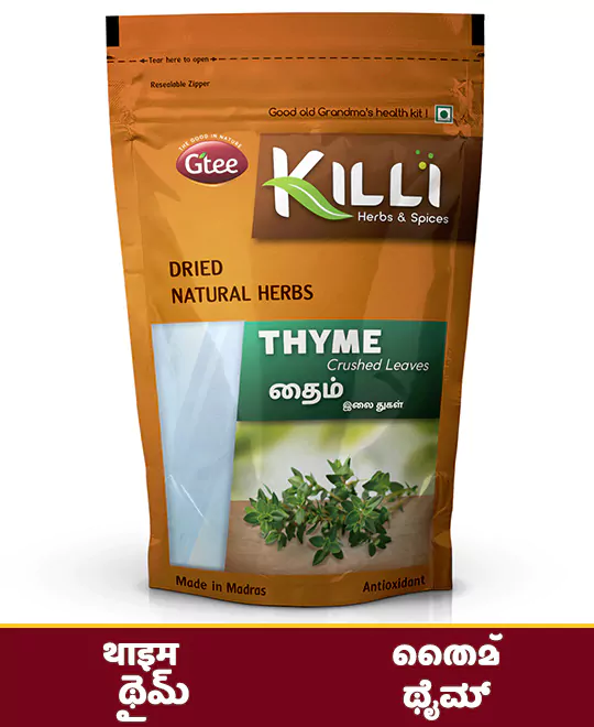 KILLI Thyme Leaves Crushed, 60g