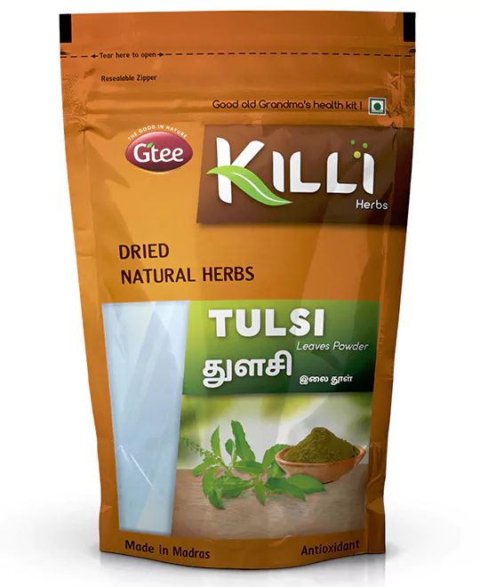 KILLI Tulsi | Holy basil | Thulasi Leaves Powder, 100g