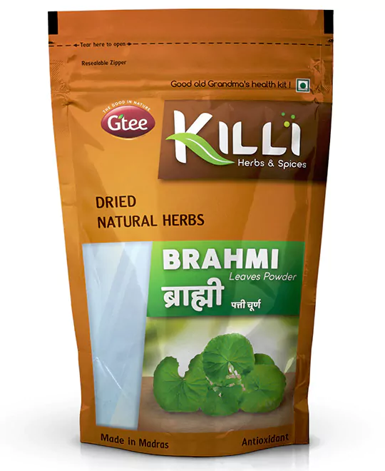 KILLI Brahmi | Vallarai | Brahmi | Muthil | Ondelaga Leaves Powder, 50g