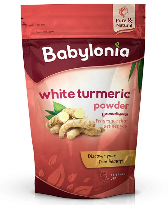 Babylonia White Turmeric | Poolankilangu Powder, 100g
